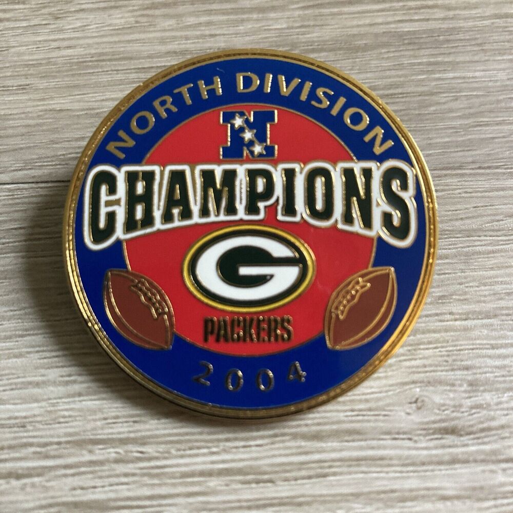 2004 Green Bay Packers North Division Champions PIN Willabee Ward Collection NFL